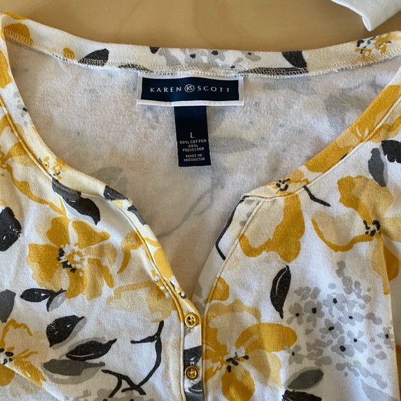 Karen Scott Long sleeve Sz Large - Picture 2 of 3